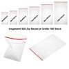 600 x Ziplock Bags Set with 6 Sizes, 100 Pieces