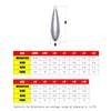 Atibin Drop Shot Fishing Weight Sinker Teardrop Saltwater Fishing Weights