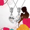 KunBead Mother and Daughter Heart I Love You Bead Charms