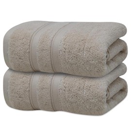 Towelogy ZHT_09 Premium Hand Towels - 100% Zero Twist Cotton Ultra Soft & Highly Absorbent Tear & Fade Resistant 50x80cm (2, Coffee Brown)