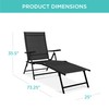 Best Choice Products Set of 2 Outdoor Patio Chaise Lounge