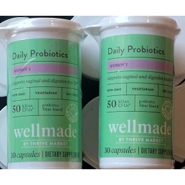 wellmade Womens Daily Probiotic for Thrive Market 30 Capsules QTY 2