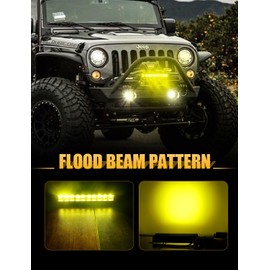 Chelhead ATV Led Light Bar,11 Inch Led Driving Light Bar Flood Beam 5400lm Off Road Light Bar Compatible with Trucks Jeep Boat UTV CAN AM ATV Yamaha CFMOTO