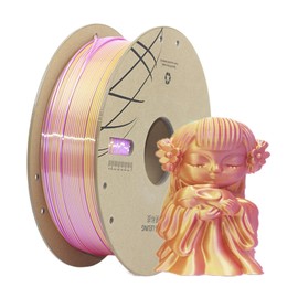 CHING LEUNG Silk Triple Color Pla Filament, Pla 3D Printer Filament, Silk Pla Filament 1.75mm, Dimensional Accuracy +/- 0.03 Mm, Pla Filament, 1 Kg Spool(2.2lbs)