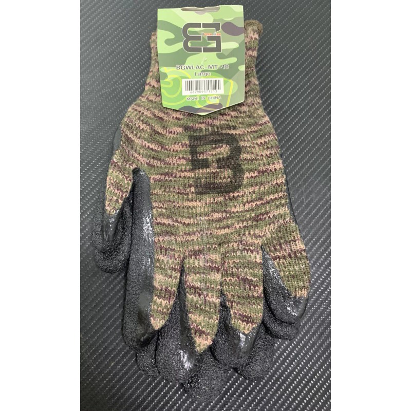 Better Grip Military Camo Insulated Winter Rubber Coated Gloves, Large