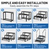 RV Steps Spa Steps with Handrail - 3 Step Hot