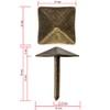 FUXXER® 40 x Decorative Head Nails, Furniture Nails, Upholstery Nails,