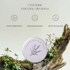 Bálsamo de aceite esencial de lavanda para el cuidado de la piel seca, manteca corporal perfumada con vitamina E para mujeres y hombres, aceite de mas