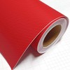 DIYAH 4D Red Carbon Fiber Vinyl Wrap Sticker Air Release