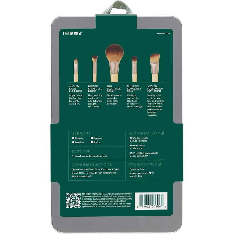 EcoTools, Start The Day Beautifully Kit, Set de Brochas para