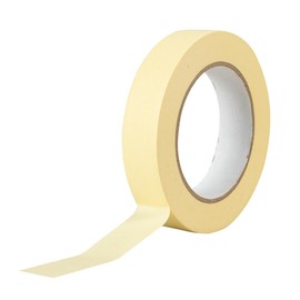 Packsys Masking Tape Cinta Adhesiva Profesional Uso en Hogar y Oficina Medida 24mm x 50m Color Beige (6 piezas)