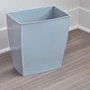 InterDesign 64783 Mono Rectangular Wastebasket Trash Can for Bathroom, Gray