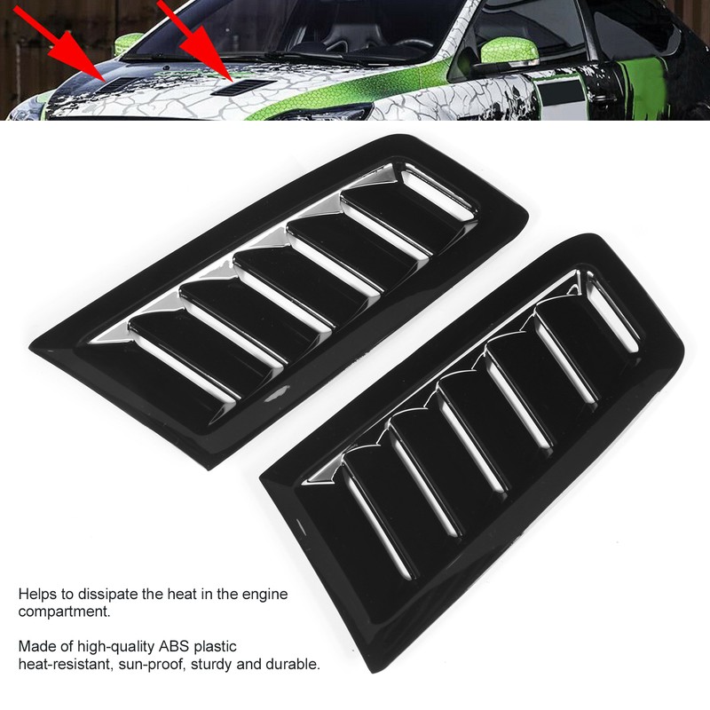 Pair of Front Bonnet Vents Hood Air Outlet Replacement for