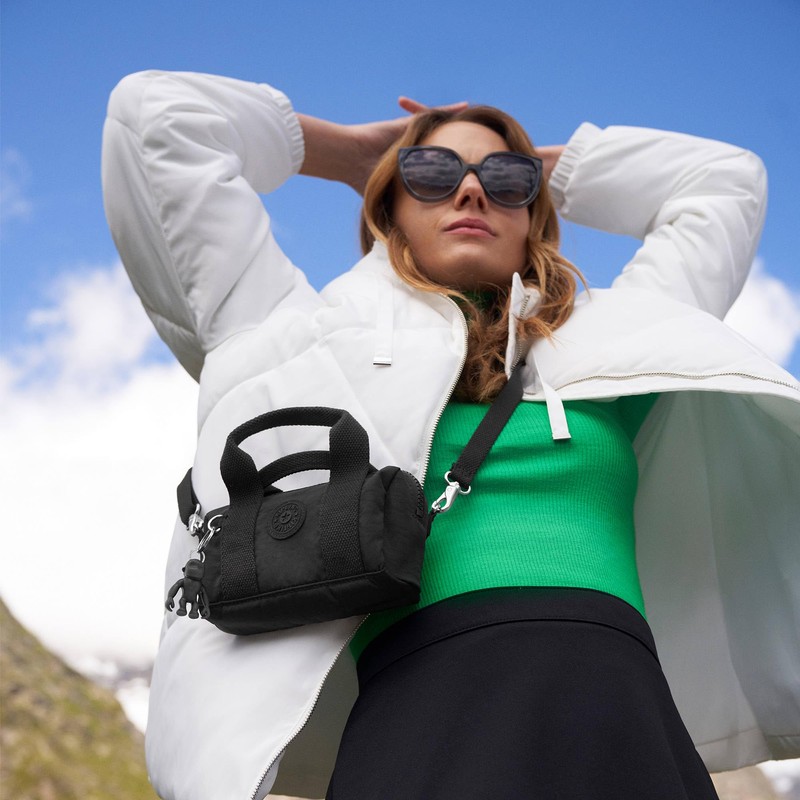 Kipling Bina Mini Shoulder Bag Black Noir