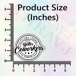 3Pcs Good Luck Finding Better Coworkers Than Us Funny Quotes Vinyl Stickers Durable for Laptops Water Bottles Phones Tumblers Notebooks Cars Mugs Size 3 x 2.7 Inch