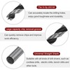 sourcing map 5pcs Brad Point Drill Bits 6mm Precise Cutting