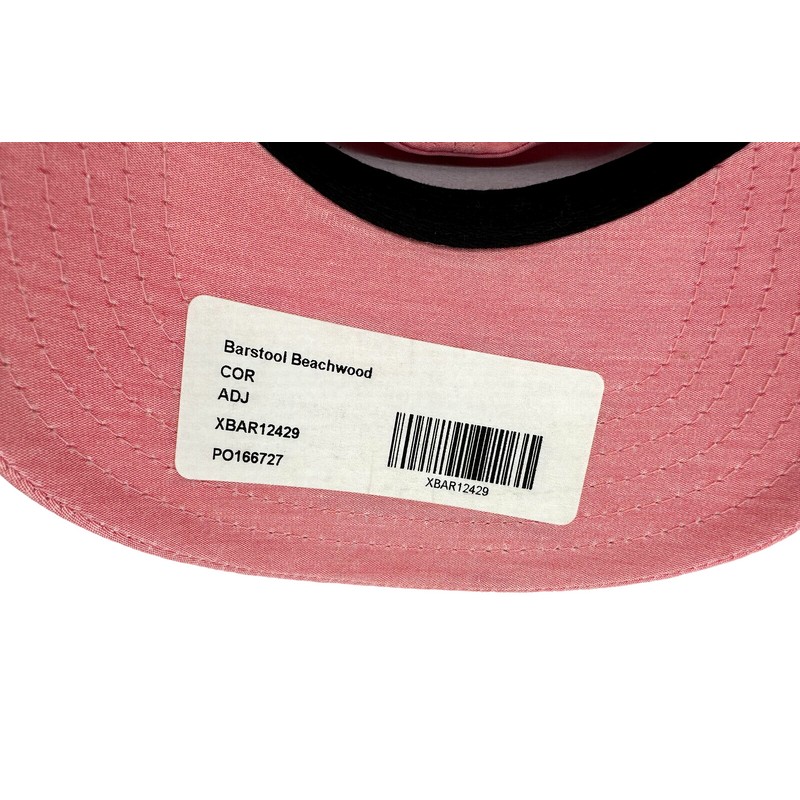 Barstool Sports Men's Patch Golf Hat, Adjustable, Coral