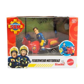 Simba 109252654 Fireman Sam Fire Brigade Motorcycle with Figure and Accessories, 10.5 cm, from 3 Years