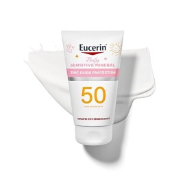 Eucerin Baby Sunscreen SPF 50 4oz Mineral Zinc Oxide Fragrance Free Hypoaller...