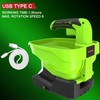 GARCARE 7.2V Rechargeable Seed Spreader-Power Spreader for Grass Seed Fertilizer