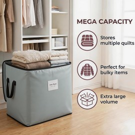 Extra Large 190 L Moving Bags Grey Heavy Duty Storage Bag