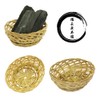Binchotan Honpo Interior Binchotan Stylish Hand-woven Oval Shape Set of