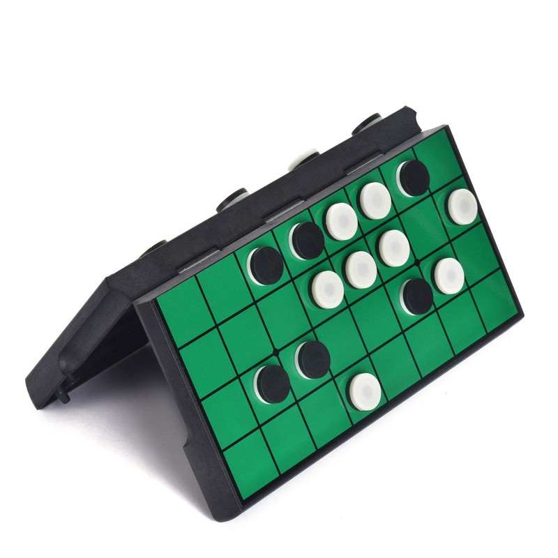 MusicTree Magnetic Reversi Othello Board Game Set with Folding Board