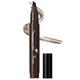 Erinde Lápiz de Cejas Líquido con Efecto Microblading, Duradero y Resistente al Agua, Rellena y Define Cejas Naturalmente con Aplicación Precis, Cosmético Para Cejas Resistente a Las Manchas,B02#