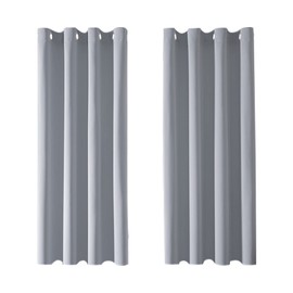 MRTREES Blackout Curtains Bedroom 54 Drop 2 Panels Light Grey Eyelet Thermal Curtain for Living Room Soft Texture Window Treatments for Kids 46x54 Inch 117x137 CM