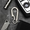 KCFEV Titanium Carabiner Keychain, Bottle Opener Keychain Clip, Key Organizers