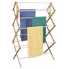 Household Essentials Folding Clothes Drying Rack, Wood Frame with Vinyl
