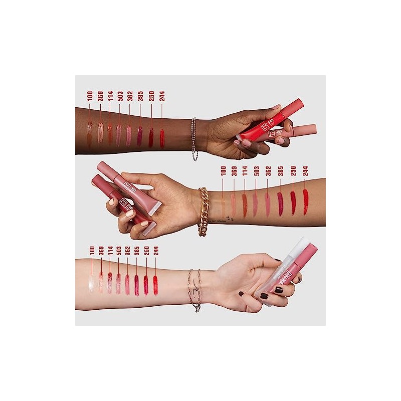 The Lip Gloss - 250 Warm Dark Red by 3INA