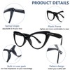 BONCAMOR 6 Pack Fashion Cat Eye Reading Glasses for Women
