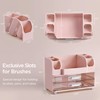 HBlife Makeup Organizer for Vanity with Brush Holder, Large Bathroom