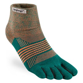 Injinji Women's Trail Midweight Mini-Crew (Medium/Large, Tidepool)