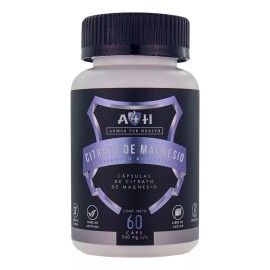 Armor For Health A4h Suplemento Citrato De Magnesio 500mg 60 Capsulas Armor Sabor Sin Sabor