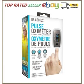 HoMedics Premium Pulse Oximeter ±2% Measurement Accuracy Pulse Rhythm Graph
