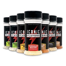 ICON Meals Gluten Free Zero Calorie Seasonings, Meal Prep, Flavor Enhancer, Keto Approved, Real Ingredients, Amazing Taste, Low Carb (Raspberry Chipotle)