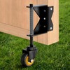 Lygoeege 3Inch Gate Wheel, 160lbs Capacity, Spring-Loaded Absorbing Solid Rubber