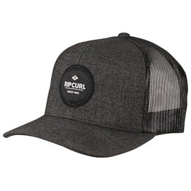Rip Curl Icons Trucker Hat, Mesh Back Cap Snapback for Men, Adjustable, Black 243