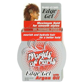 World Of Curls Worlds Of Curls Edge Gel Argan Oil Maximum Hold 2.25 Oz