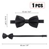 Men's Bow Tie for Wedding Party - Solid Color Adjustable