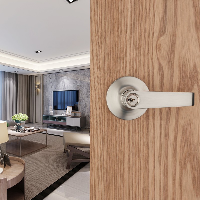 HENYIN Wave Lever Keyed Entry Door Lock/Door Knob Hardware Knob