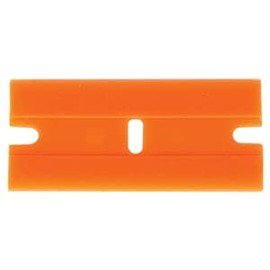 JEGS Plastic Razor Blades | Made In USA | Orange | 25 Per Package | Double Edge Design
