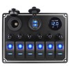 Xhtechnology - Panel de interruptor basculante para barco, impermeable, 6