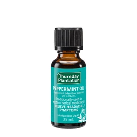 Thursday Plantation Peppermint Oil 25ml (Australia/Aroma Oil/Essential Oil) 100% Pure Essential Oil/Vegan/Refreshing