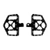 HDBUBALUS Black MX Style Foot Pegs Floorboard For Harley Softail