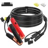 SCCKE 10FT 14AWG Battery Alligator Crocodile Clip to 2 SAE