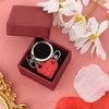 AIEX Heart Keychain Set, 2pcs Matching Heart Decorations Red Heart