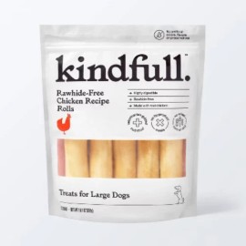 Kindfull Rawhide-Free Chicken Recipe Roll Large Dog Treat - 19.4oz/5ct - Kindfull - Default